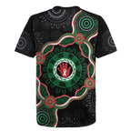 Australia Bowel Cancer Awareness Month Rugby Jersey Brave Strong Aboriginal Art