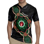 Australia Bowel Cancer Awareness Month Rugby Jersey Brave Strong Aboriginal Art
