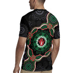 Australia Bowel Cancer Awareness Month Rugby Jersey Brave Strong Aboriginal Art