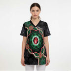Australia Bowel Cancer Awareness Month Scrub Top Brave Strong Aboriginal Art - Aussie Hoodie