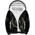 Australia Bowel Cancer Awareness Month Sherpa Hoodie Brave Strong Aboriginal Art