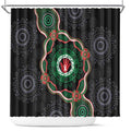 Australia Bowel Cancer Awareness Month Shower Curtain Brave Strong Aboriginal Art