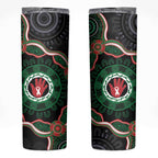 Australia Bowel Cancer Awareness Month Skinny Tumbler Brave Strong Aboriginal Art