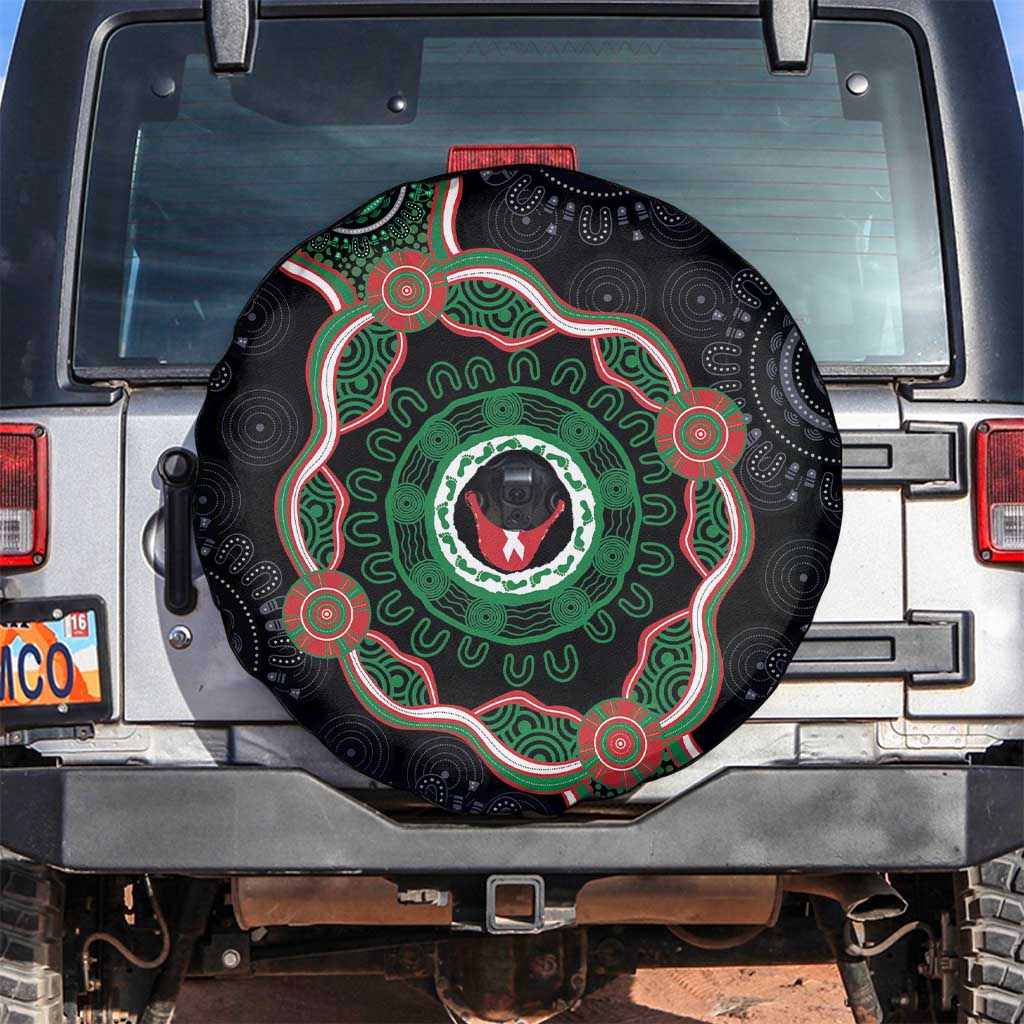 Australia Bowel Cancer Awareness Month Spare Tire Cover Brave Strong Aboriginal Art