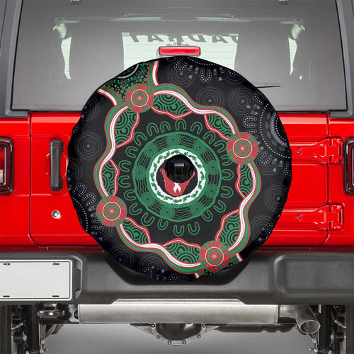 Australia Bowel Cancer Awareness Month Spare Tire Cover Brave Strong Aboriginal Art