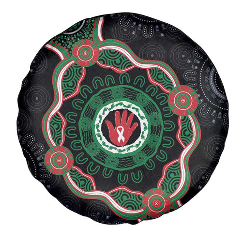 Australia Bowel Cancer Awareness Month Spare Tire Cover Brave Strong Aboriginal Art