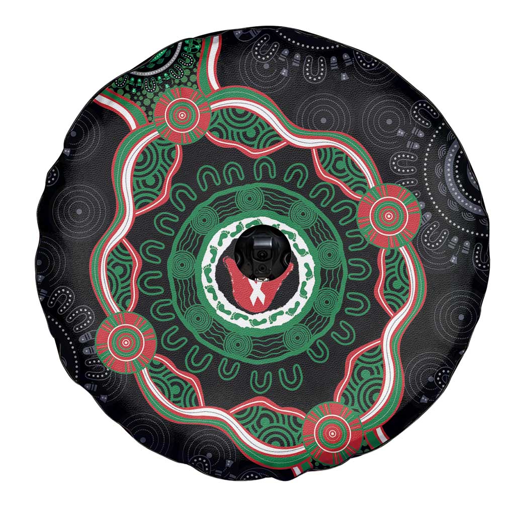 Australia Bowel Cancer Awareness Month Spare Tire Cover Brave Strong Aboriginal Art