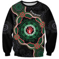 Australia Bowel Cancer Awareness Month Sweatshirt Brave Strong Aboriginal Art