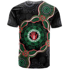 Australia Bowel Cancer Awareness Month T Shirt Brave Strong Aboriginal Art
