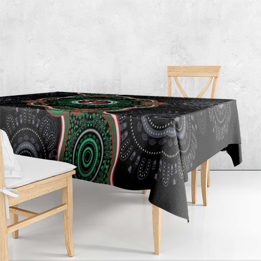 Australia Bowel Cancer Awareness Month Tablecloth Brave Strong Aboriginal Art
