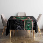 Australia Bowel Cancer Awareness Month Tablecloth Brave Strong Aboriginal Art
