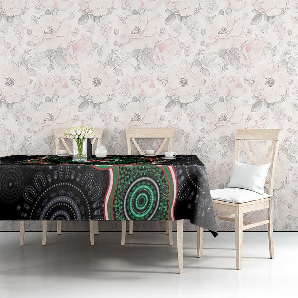 Australia Bowel Cancer Awareness Month Tablecloth Brave Strong Aboriginal Art