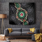 Australia Bowel Cancer Awareness Month Tapestry Brave Strong Aboriginal Art