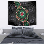 Australia Bowel Cancer Awareness Month Tapestry Brave Strong Aboriginal Art