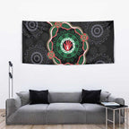 Australia Bowel Cancer Awareness Month Tapestry Brave Strong Aboriginal Art
