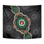 Australia Bowel Cancer Awareness Month Tapestry Brave Strong Aboriginal Art