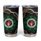 Australia Bowel Cancer Awareness Month Tumbler Cup Brave Strong Aboriginal Art