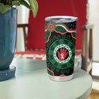 Australia Bowel Cancer Awareness Month Tumbler Cup Brave Strong Aboriginal Art