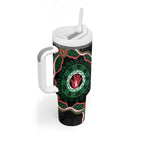 Australia Bowel Cancer Awareness Month Tumbler With Handle Brave Strong Aboriginal Art