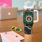 Australia Bowel Cancer Awareness Month Tumbler With Handle Brave Strong Aboriginal Art