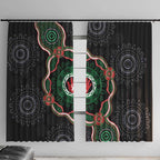 Australia Bowel Cancer Awareness Month Window Curtain Brave Strong Aboriginal Art