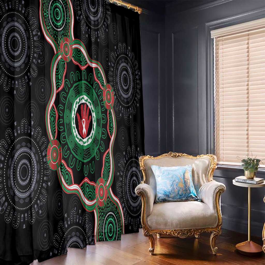 Australia Bowel Cancer Awareness Month Window Curtain Brave Strong Aboriginal Art