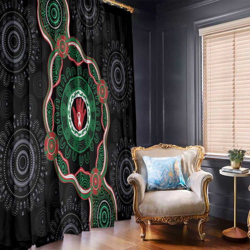 Australia Bowel Cancer Awareness Month Window Curtain Brave Strong Aboriginal Art