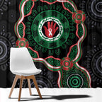 Australia Bowel Cancer Awareness Month Window Curtain Brave Strong Aboriginal Art