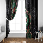 Australia Bowel Cancer Awareness Month Window Curtain Brave Strong Aboriginal Art