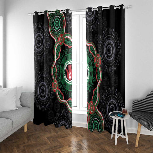 Australia Bowel Cancer Awareness Month Window Curtain Brave Strong Aboriginal Art