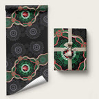 Australia Bowel Cancer Awareness Month Wrapping Paper Brave Strong Aboriginal Art - Aussie Hoodie