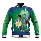 Australia Saibai Island Baseball Jacket Papuan Black Snake With Dhari