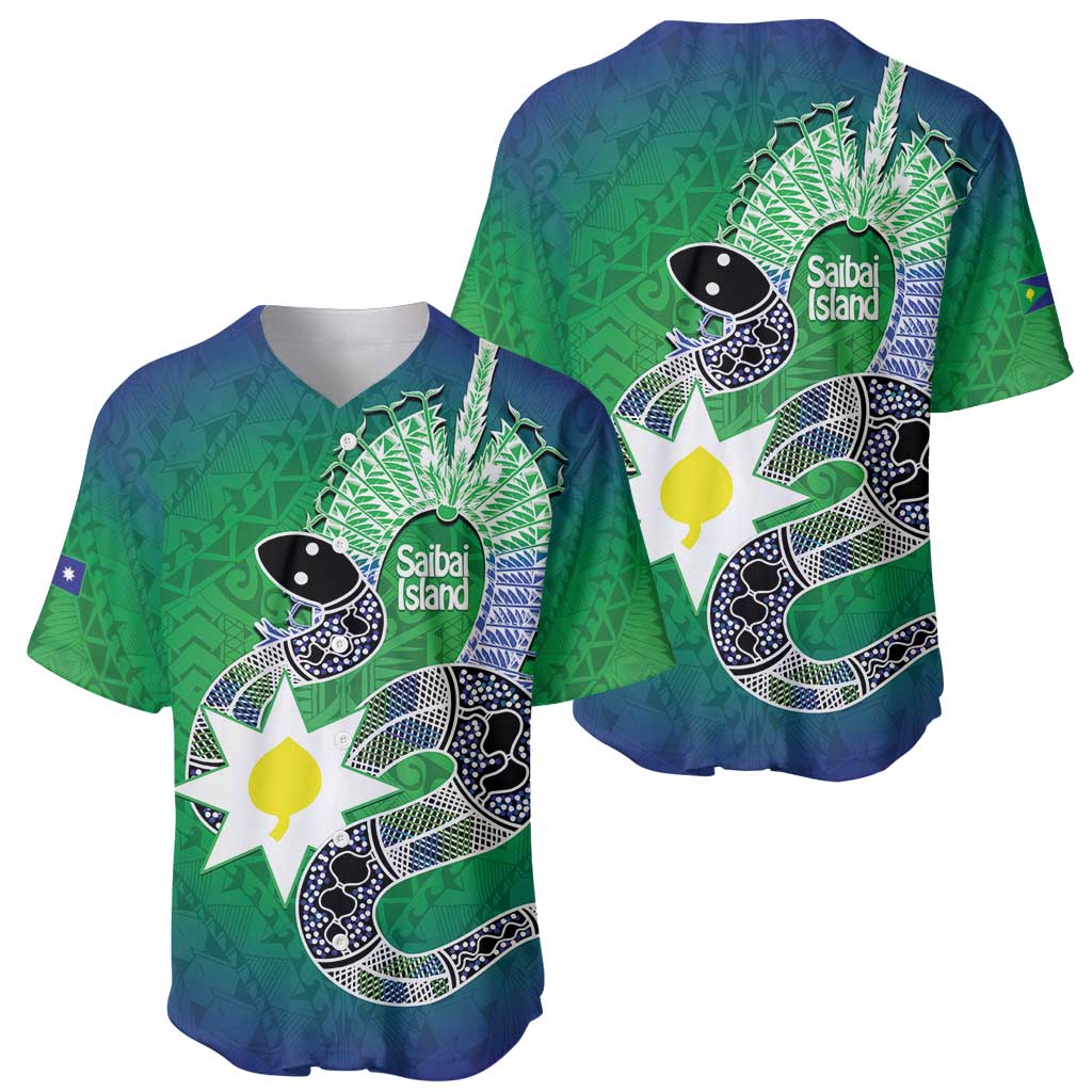 Australia Saibai Island Baseball Jersey Papuan Black Snake With Dhari