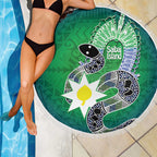 Australia Saibai Island Beach Blanket Papuan Black Snake With Dhari
