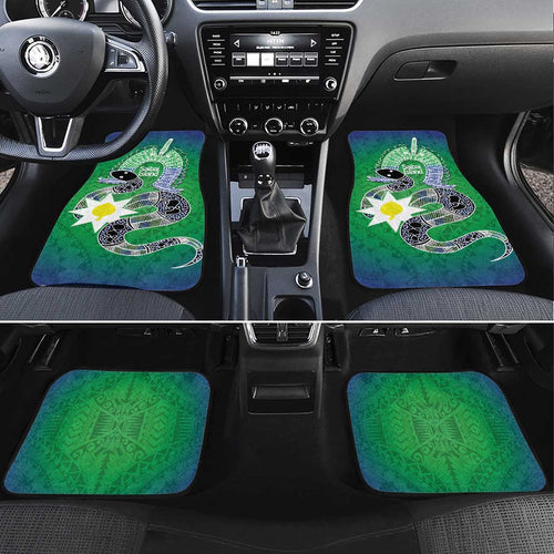 Australia Saibai Island Car Mats Papuan Black Snake With Dhari