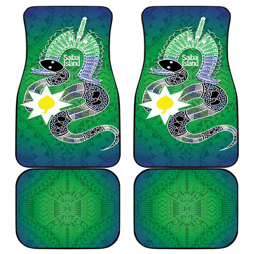 Australia Saibai Island Car Mats Papuan Black Snake With Dhari