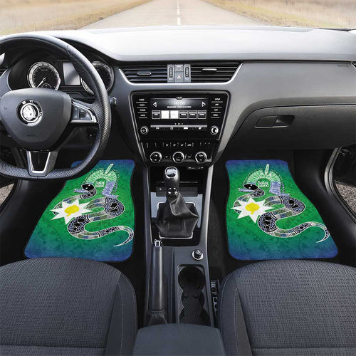 Australia Saibai Island Car Mats Papuan Black Snake With Dhari