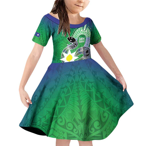 Australia Saibai Island Family Matching Off Shoulder Short Dress and Hawaiian Shirt Papuan Black Snake With Dhari