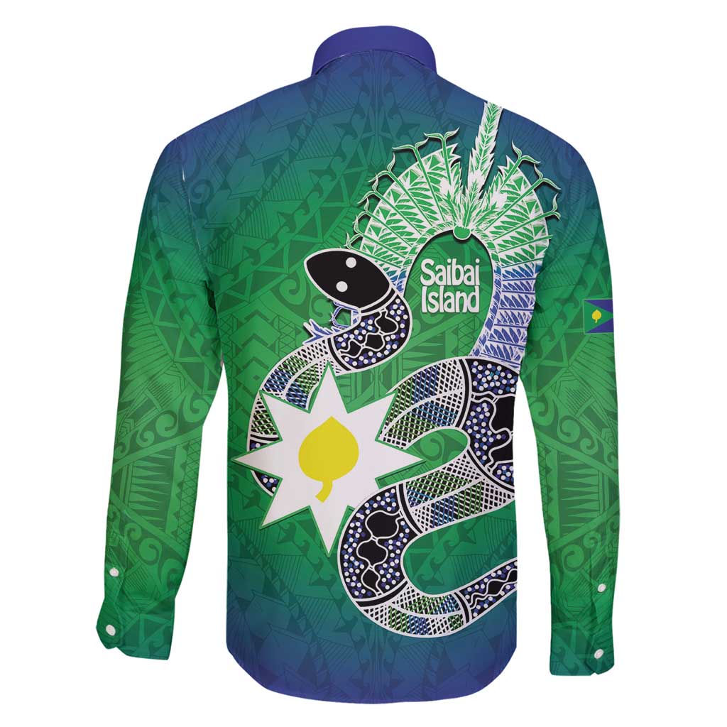 Australia Saibai Island Family Matching Off Shoulder Short Dress and Hawaiian Shirt Papuan Black Snake With Dhari