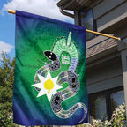 Australia Saibai Island Garden Flag Papuan Black Snake With Dhari