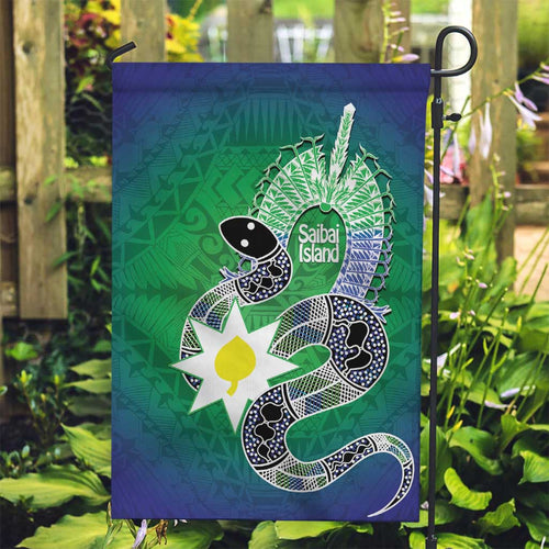 Australia Saibai Island Garden Flag Papuan Black Snake With Dhari