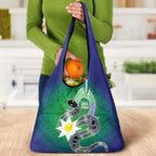 Australia Saibai Island Grocery Bag Papuan Black Snake With Dhari