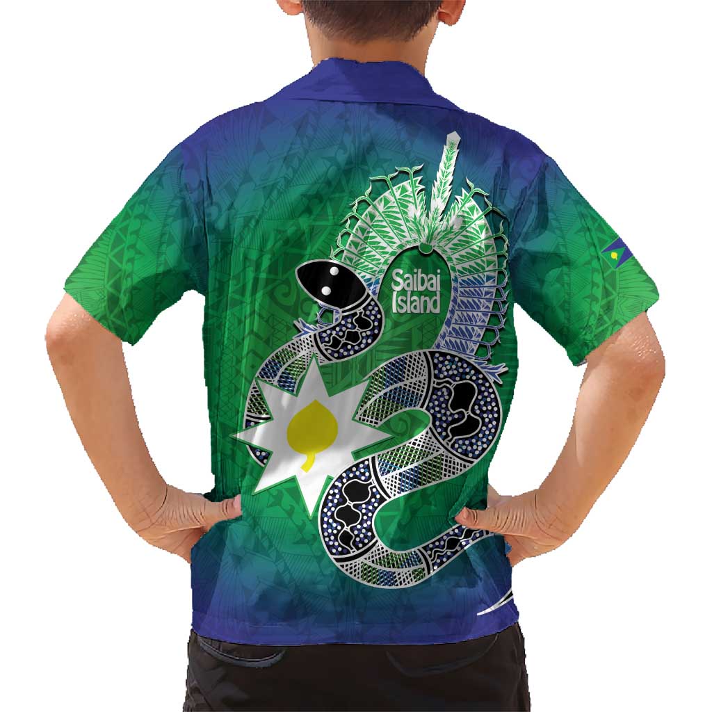Australia Saibai Island Hawaiian Shirt Papuan Black Snake With Dhari