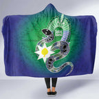 Australia Saibai Island Hooded Blanket Papuan Black Snake With Dhari
