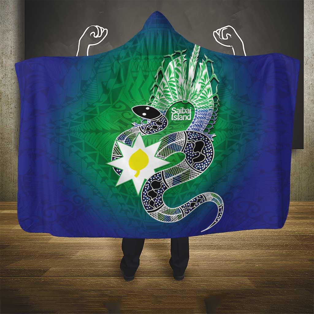 Australia Saibai Island Hooded Blanket Papuan Black Snake With Dhari
