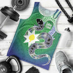Australia Saibai Island Men Tank Top Papuan Black Snake With Dhari