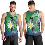 Australia Saibai Island Men Tank Top Papuan Black Snake With Dhari