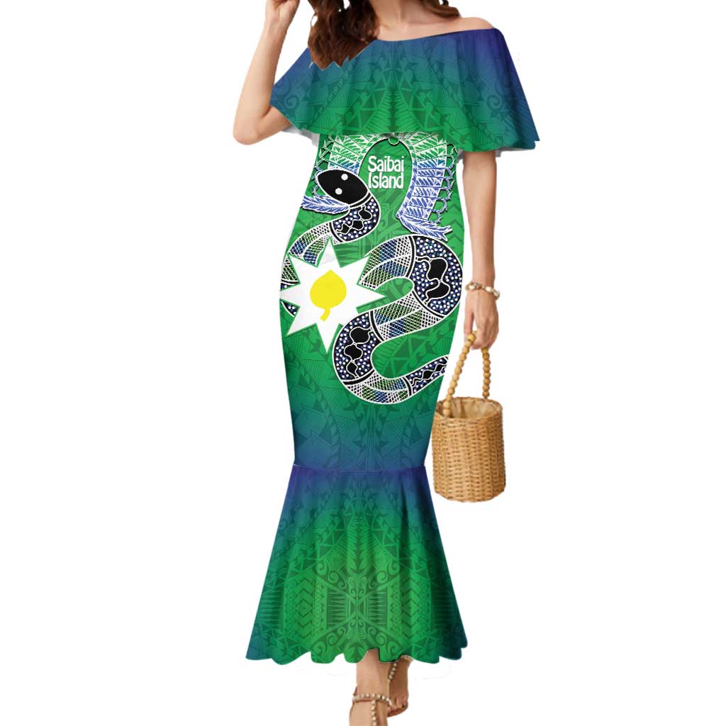 Australia Saibai Island Mermaid Dress Papuan Black Snake With Dhari