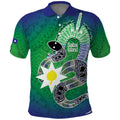 Australia Saibai Island Polo Shirt Papuan Black Snake With Dhari