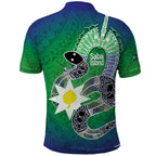 Australia Saibai Island Polo Shirt Papuan Black Snake With Dhari